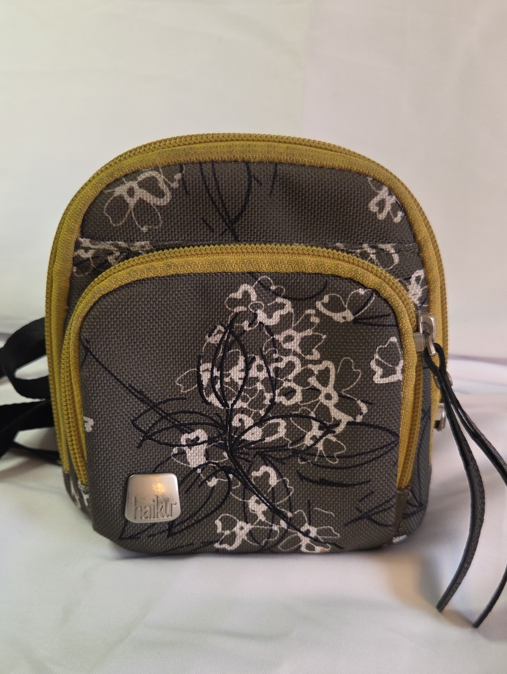 Haiku Olive Green Floral Accent Crossbody